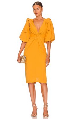 Andrea Iyamah Zuna Dress in Yellow