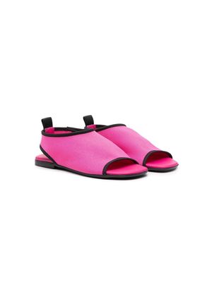 Andrea Montelpare contrasting-trim open-toe sandals - Pink