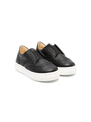 Andrea Montelpare leather slip-on sneakers - Black