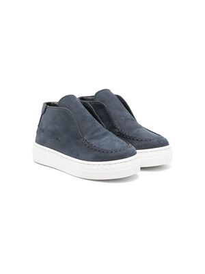 Andrea Montelpare leather slip-on sneakers - Blue