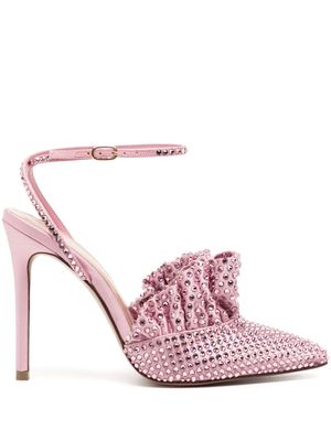 Andrea Wazen 110mm crystal-embellished pumps - Pink