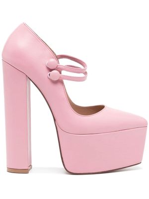 Andrea Wazen pointed-toe platform pumps - Pink