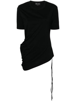 Andrea Ya'aqov asymmetric cotton T-shirt - Black