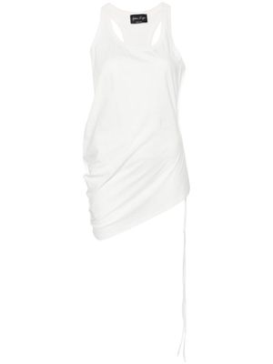 Andrea Ya'aqov asymmetric cotton tank top - White