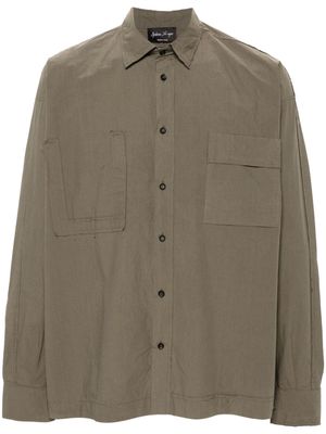 Andrea Ya'aqov button-up cotton shirt - Green