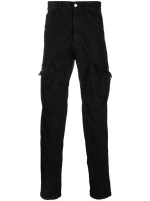 Andrea Ya'aqov cargo-pockets straight-leg trousers - Black