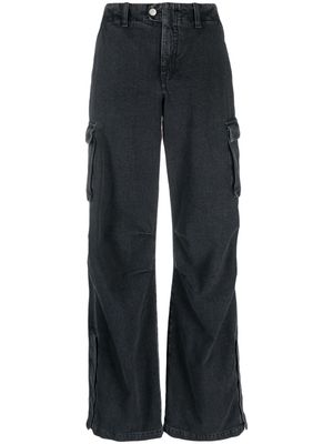 Andrea Ya'aqov cargo wide-leg jeans - Grey