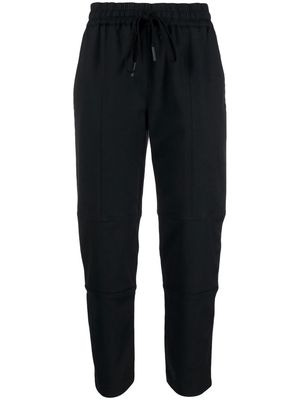 Andrea Ya'aqov cropped tapered drawstring trousers - Black