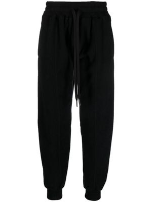 Andrea Ya'aqov drawstring cashmere track pants - Black