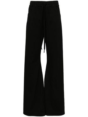 Andrea Ya'aqov drawstring flared trousers - Black