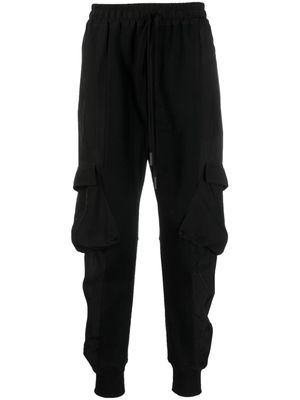 Andrea Ya'aqov drawstring-waist cotton trousers - Black