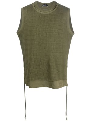 Andrea Ya'aqov knitted sleeveless tank top - Green