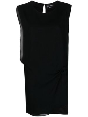 Andrea Ya'aqov knot-detail sleeveless minidress - Black