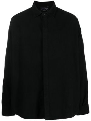 Andrea Ya'aqov long-sleeve button-up shirt - Black