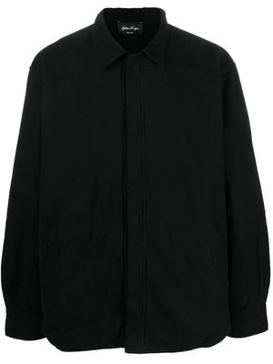 Andrea Ya'aqov long-sleeve cotton shirt - Black