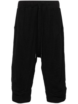 Andrea Ya'aqov mesh cotton bermuda shorts - Black