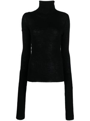 Andrea Ya'aqov roll-neck wool-cashmere jumper - Black