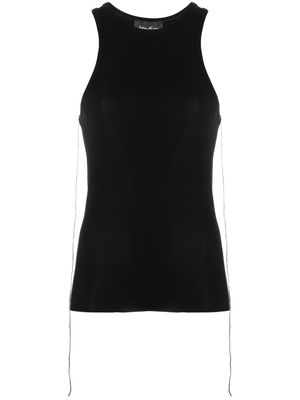 Andrea Ya'aqov round-neck ribbed-knit tank top - Black