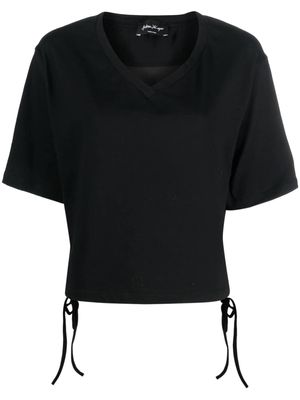 Andrea Ya'aqov short-sleeve V-neck T-shirt - Black