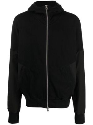 Andrea Ya'aqov zipped cotton hoodie - Black