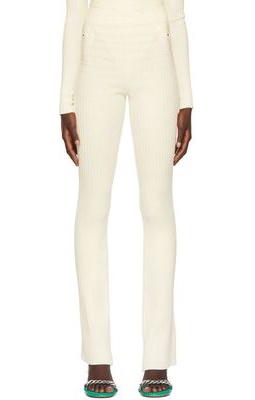 ANDREADAMO Off-White Cut-Out Trousers