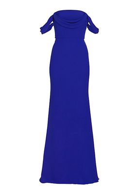 Andree Draped Strapless Gown