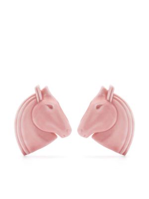 Andres Gallardo Knight Med porcelain earrings - Pink