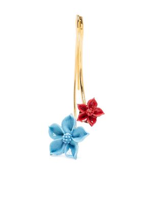 Andres Gallardo Petunia Ikebana single earring - Gold