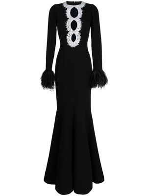 Andrew Gn cut-out crystal-embellished gown - Black