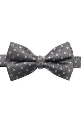 Andrew Marc Kids' Silk Blend Bow Tie in Grey/Blue