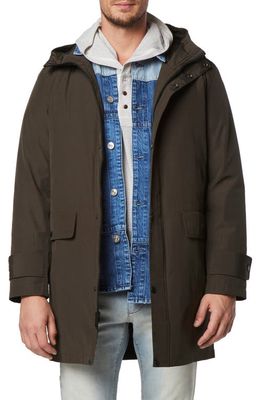 Andrew Marc Tucker Water Resistant Hooded Parka in Loden