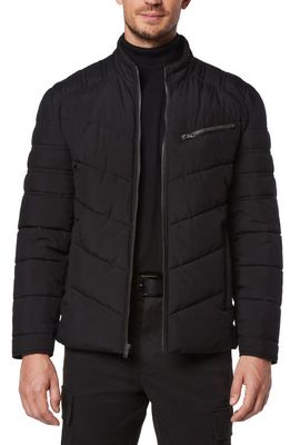 Andrew Marc Winslow Quilted Jacket in Black