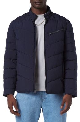Andrew Marc Winslow Quilted Jacket in Navy