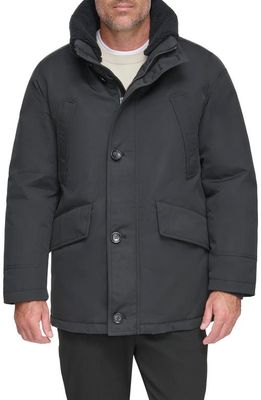 Andrew Marc Wittstock Waxed Insulated Jacket in Black