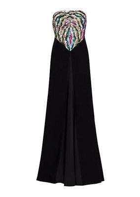 Andromeda Sequin Bodice Gown