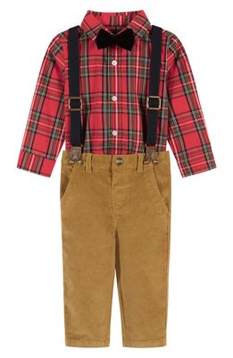 Andy & Evan Holiday Plaid Flannel Bodysuit
