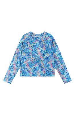 Andy & Evan Kids' Abstract Print Rashguard in Bel Air Blue