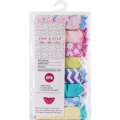 Andy & Evan Kids' Bikini Briefs - Pack of 8 in Pkt 