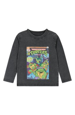 Andy & Evan Kids' Distressed Comic Book Long Sleeve Graphic T-Shirt in Grey Turtles