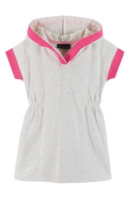 Andy & Evan Kids' Hooded Terry Cloth Cover-Up Dress in Pink Nep