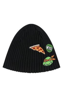 Andy & Evan Kids' Pizza Party Cotton Beanie in Black Beanie