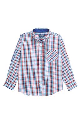 Andy & Evan Pastel Check Sport Shirt in Red at Nordstrom, Size 2T