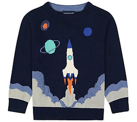 Andy & Evan Space Rocket Crewneck Sweater