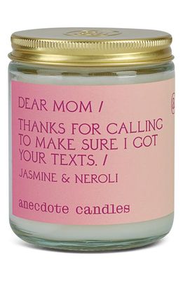ANECDOTE CANDLES Dear Mom Candle in Pink