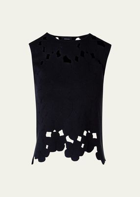 Anemones Jacquard Knit Top