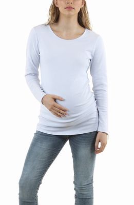 Angel Maternity 2-Pack Long Sleeve Maternity T-Shirts in Black/White