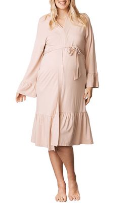 Angel Maternity Maternity/Nursing Robe in Pink