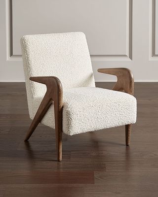 Angelica Faux Shearling Lounge Chair