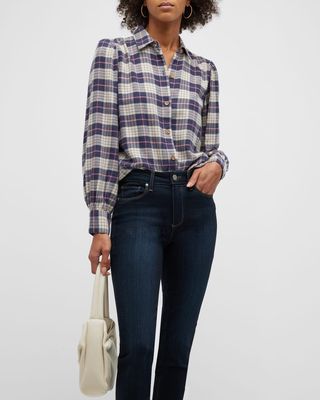 Angelica Plaid Button-Front Shirt