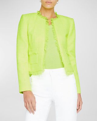 Angelina Neon Tweed Jacket